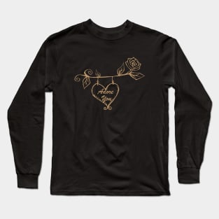 Valentine Day-Adore You!! Long Sleeve T-Shirt